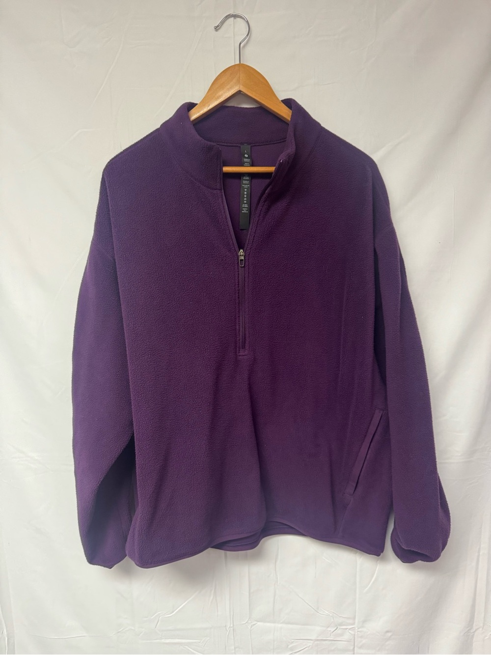lululemon athletica Men's Quarter-Zip Fleece Pullover - Purple